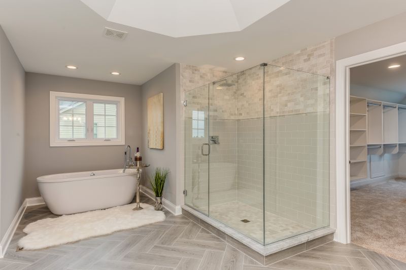 Elegant Shower and Tub Area