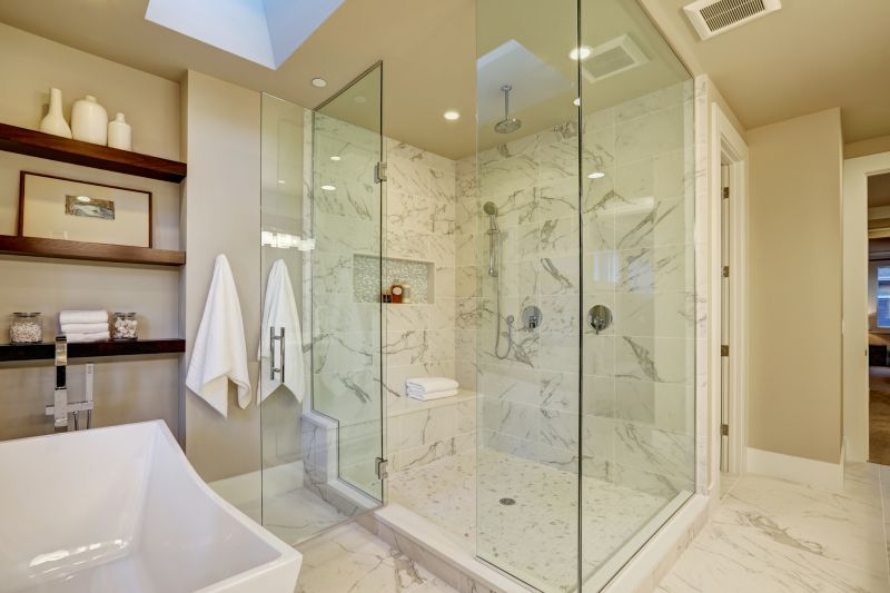 Luxury Marble Finish Shower